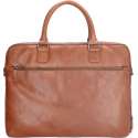 Old West Waco Leren laptoptas 17 inch - Bruin