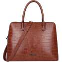 Wimona Luisa 5004 Schoudertas / Laptoptas - 15 inch - Cognac