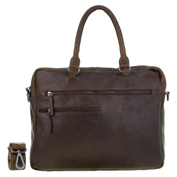 DSTRCT Raider Road Laptoptas 15 Cognac 360330