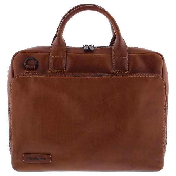 Plevier Laptoptas Navigator Leer - bruin