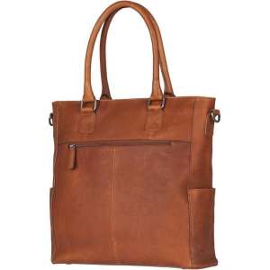 BURKELY Avery Leren Shopper-13 inch- Cognac