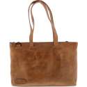 Plevier Leren Dames Laptoptas 15,6 inch Cognac