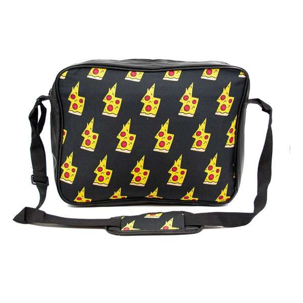 Laptoptas pizza | messenger bag heren school - schoudertas dames laptophoes pizza - backpack schooltas - 45 cm