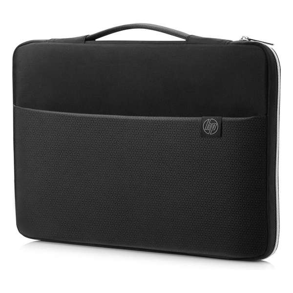 HP 15 notebooktas 39,6 cm (15.6") Opbergmap/sleeve Zwart, Zilver