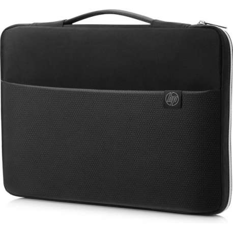 HP 15 notebooktas 39,6 cm (15.6") Opbergmap/sleeve Zwart, Zilver