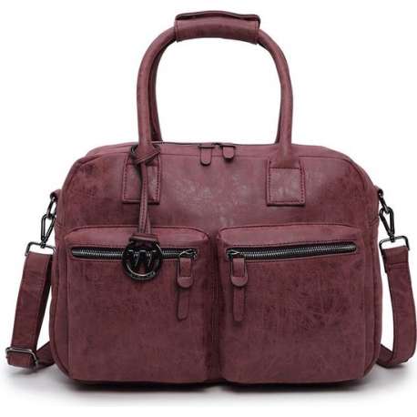 Wimona Alessia 1105 Schoudertas / Laptoptas - 15 inch - Bordeaux Rood