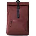 Rains Roll Top Rucksack Unisex - One Size - Rood