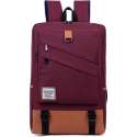 Canvas Rugzak Laptoptas Rugtas Bordeaux