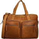 Chesterfield Misha Leren Laptoptas - 17 inch - Cognac