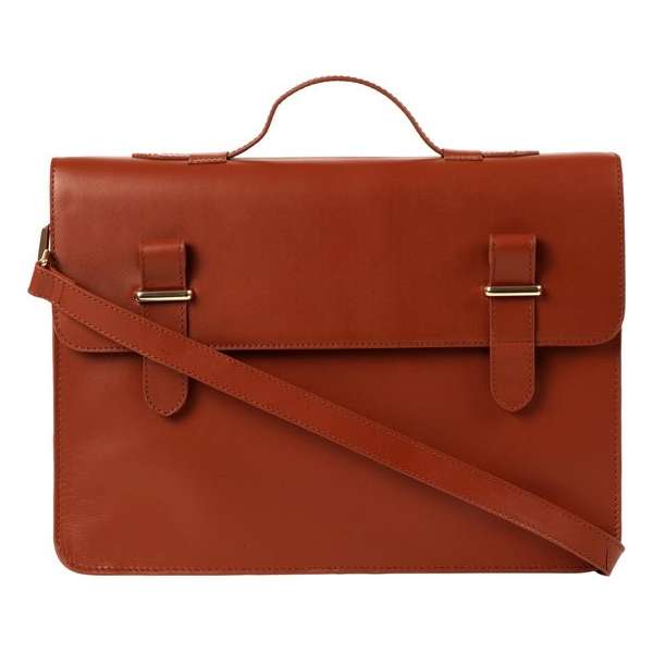 Grayham - Unisex Schoudertas Cognac