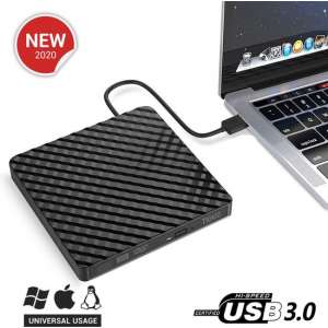 Externe DVD speler en brander Laptop & USB 3.0 – Super Snel – Plug & Play