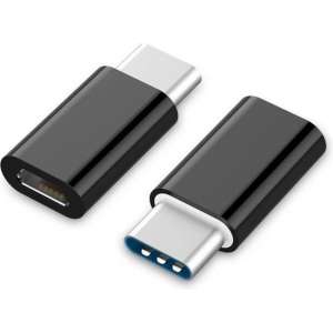 TOP SHELF ® | Micro-USB naar USB-C adapter |  Zwart | 1 stuk
