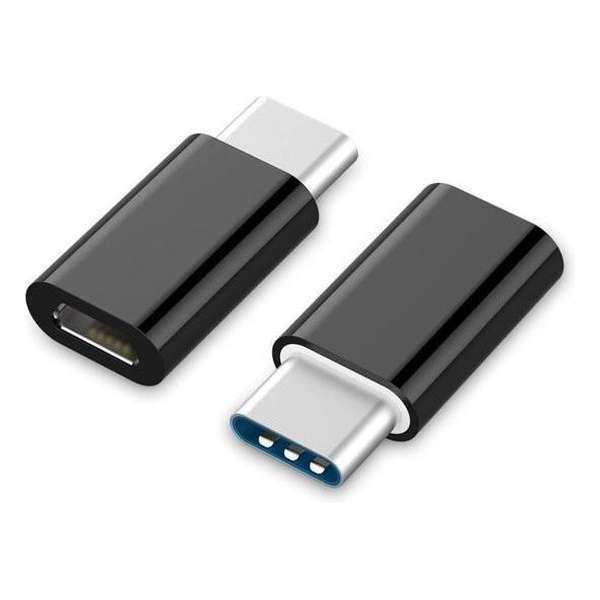 TOP SHELF ® | Micro-USB naar USB-C adapter |  Zwart | 1 stuk