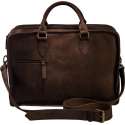 ROOZ Amsterdam - Lederen Laptoptas - MILAN 17 inch Donkerbruin Heren