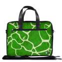 Laptoptas 15,6 / schoudertas groene giraffe print - Sleevy - laptoptas - schooltas