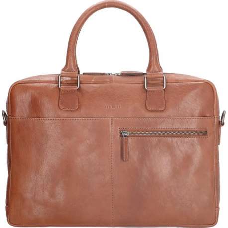 Old West Waco Leren Laptoptas 15,6 inch - Bruin