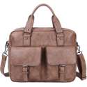 Wimona Camila 2077 Schoudertas / Laptoptas - 15,4 inch - Taupe