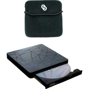 Sonnon Externe DVD Speler - DVD speler laptop - Externe DVD speler voor laptop | Abstract + Gratis Softcase