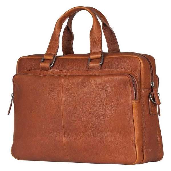 Burkely Antique Avery Laptoptas - 15,6 inch - Cognac