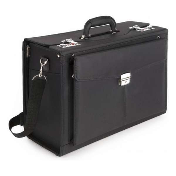 Attachékoffer Nylon Zwart - 15.6 inch Laptopvak - Etui - Lange Schouderband Attachékoffer Nylon Zwart - 15.6 inch Laptopvak - Etui - Lange Schouderband