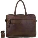 DSTRCT Raider Road Ohio Leren Laptoptas -15,6 inch - Cognac