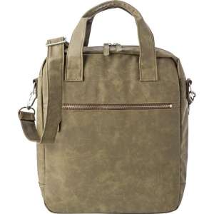 Laptoptas - 13 inch - taupe - polyurethaan - luxe uitvoering