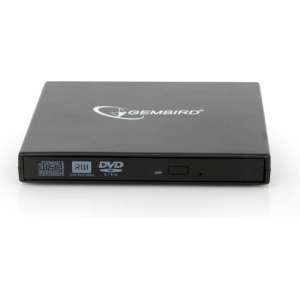 Gembird DVD-USB-02 DVD±RW Zwart optisch schijfstation