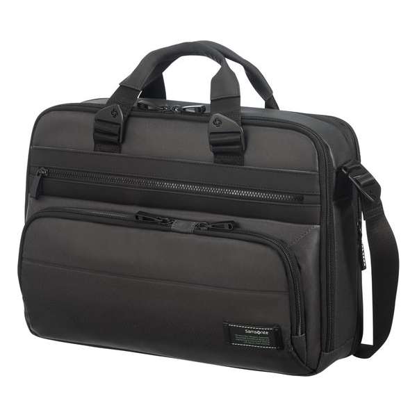 Samsonite Laptopschoudertas - Cityvibe 2.0 Laptop Bailhandle 15.6 inch Uitbreidbaar Jet Black