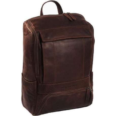 Chesterfield Rich Leren Laptop Rugtas - 15,4 inch - Bruin