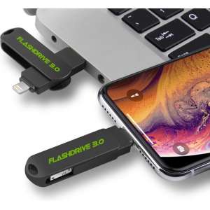 Flash Drive 3.0 - 64GB - USB 3.0 - iPhone / iOS / Android - 3 in 1