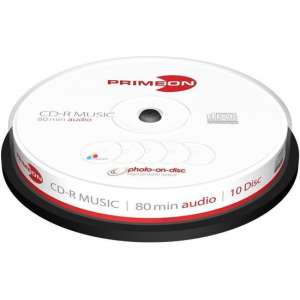 Primeon 2761111 CD-R 700MB 10stuk(s) lege cd