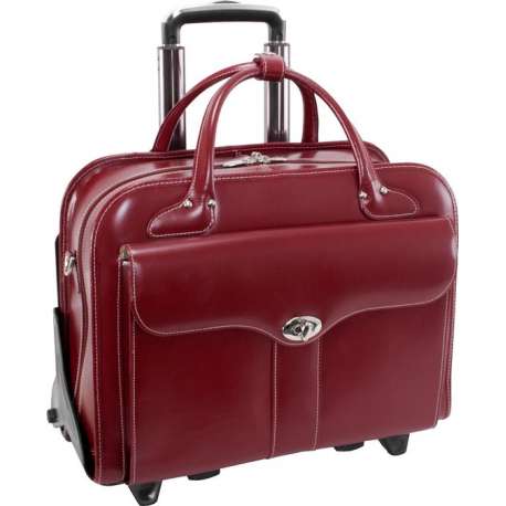 McKlein Laptop Trolley - Rood - 17'' - BERKELEY