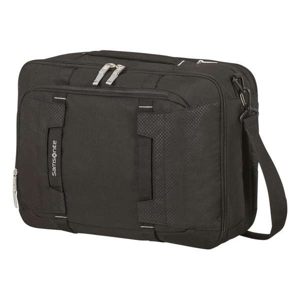 Samsonite Rugzak Met Laptopvak - Sonora 3-Way Shoulder Bag uitbreidbaar Black