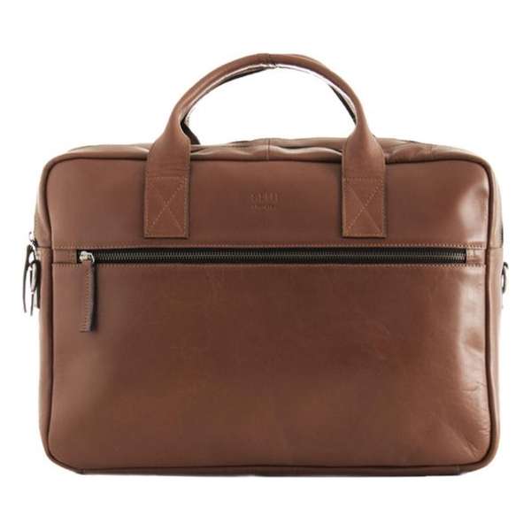 Still Nordic Clean Brief 2 Room leren laptoptas 15" cognac