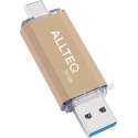USB stick | Dual USB | USB C | 32 GB | Goud | Allteq