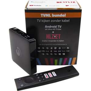 TVNL Bundel - Android TV - 4K Ultra HD TV Box - + 3 Maanden NL Ziet  - Netflix - Disney+