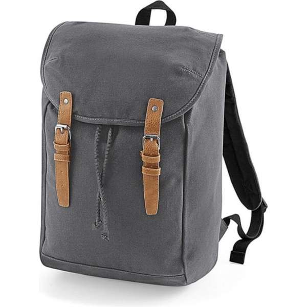 Senvi Vintage Laptop Rugzak/Backpack - Kleur Donker Grijs - 19 Liter