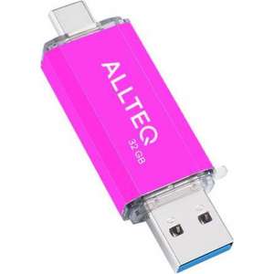 USB stick | Dual USB | USB C | 32 GB | Roze | Allteq