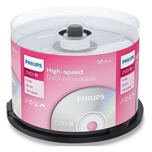 Philips DVD-R 4,7GB 50pcs spindel 16x