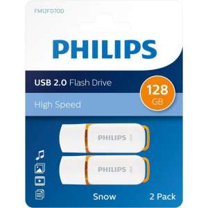 Philips USB flash drive Snow Edition 128GB, USB2.0, 2-pack