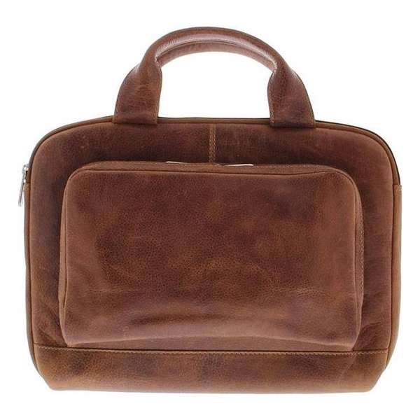 Plevier Akasaka Laptophoes 14 inch laptop of 13 inch MacBook Cognac