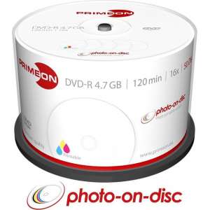 Primeon 2761206 lege dvd 4,7 GB DVD-R 50 stuk(s)