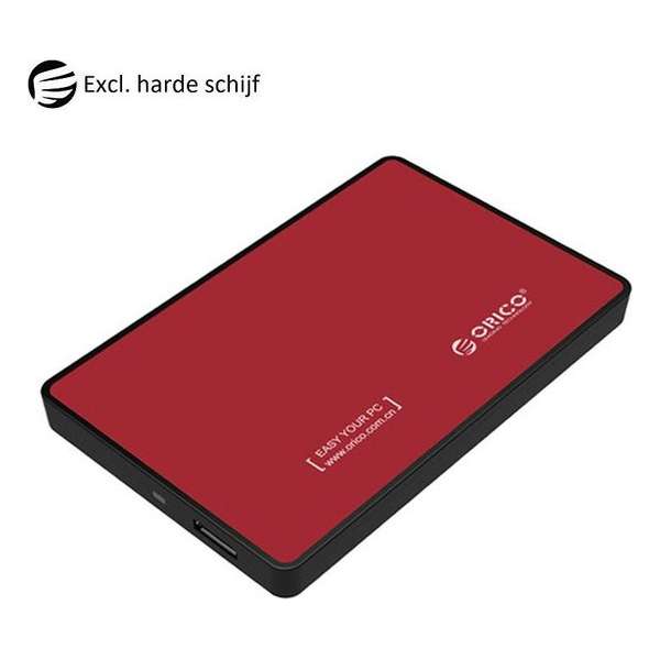 Orico Harde schijf behuizing 2.5 inch SATA HDD/SSD - Rood