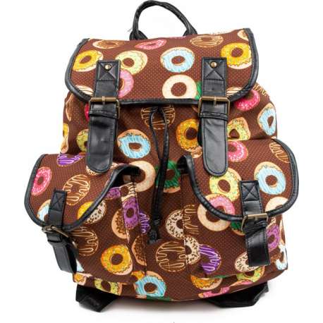 Rugzak donuts | kinder rugzak jongens voor school - rugtas meisje donut - backpack schooltas - hoogte 40 cm