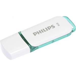 Philips FM08FD70B USB flash drive 8 GB USB Type-A 2.0 Turkoois, Wit
