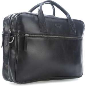 Still Nordic Clean Brief 2 Room leren laptoptas 15"  zwart