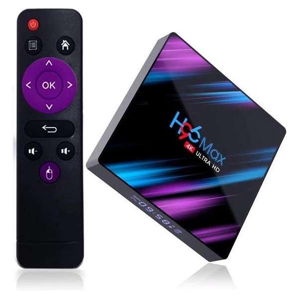 EU Versie - H96 Max - Smart Tv Box 4K - Android 10 - Custom Android Rom - 4GB RAM - 32GB ROM - Youtube / Netflix