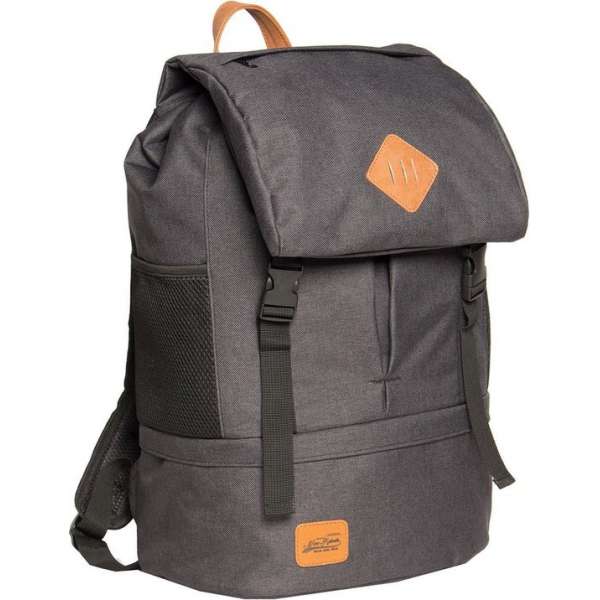 New Rebels Heaven Big Flap Backpack Black XX | Rugtas | Rugzak.