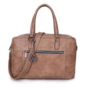 Wimona Milena 2025 Dames Laptoptas - 15,6 inch - Taupe