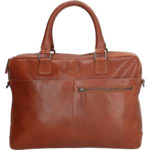 Old West Waco Leren laptoptas 13 inch - Bruin